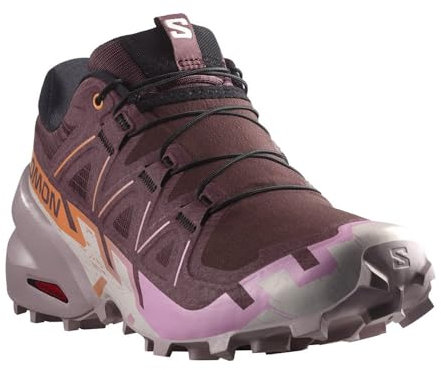 Salomon Damen Running Shoes, Catawba Grape/Papaya/Deauville Mauve, 40 2/3 EU