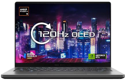 ASUS ROG Zephyrus G14 GA403 Laptop 14 inch 3K OLED Gaming Laptop AMD Ryzen 9 8945HS 32GB RAM 1TB SSD NVIDIA GeForce RTX 4070 8GB GDDR6 Windows 11 Home Grey - GA403UI-QS060W