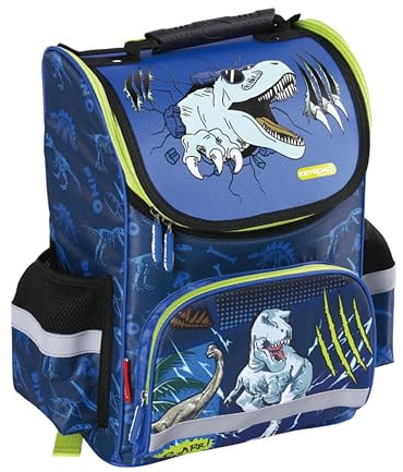 KEYROAD Premium Rucksack Kinderrucksack Schulrucksac Schulranzen Jungen Mädchen / 38 x 28 x 18 cm/Ergonomische Grundschule Ranzen Tornister mit Brustgurt/Thema: DINO