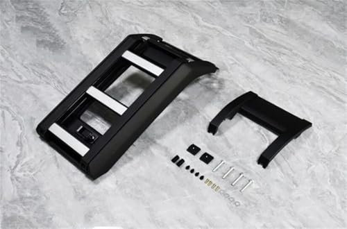 Baca Portaequipajes Escalera Plegable Lateral Telescópica para Land para Rover para Defender 110, 2020, 2021, 2022, 2023, Escalera Superior Aleación Aluminio Techo Baca Coche(Plata)