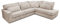 Etussi Home Sofa 3-Sitzer mit Ottomane – Big Sofa XXL – Couch L-Form – Ecksofa Wohnzimmer – Zoom 18 Stoff – Silver