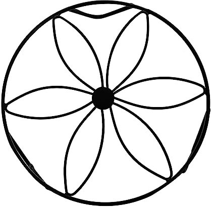 BESPORTBLE Blumenförmiger Pflanzenständer aus Metall mit Hohlem Design