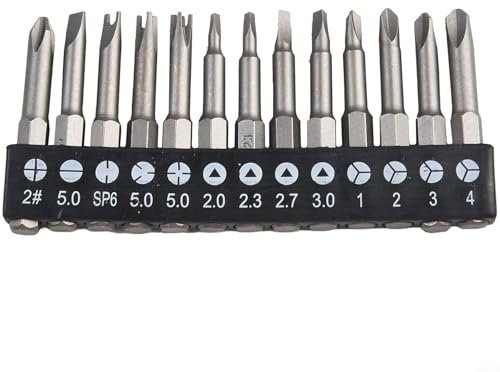 Entgoinggo Set di 13 cacciaviti a forma speciale, punte in acciaio al cromo vanadio da 50 mm, per riparazioni di elettrodomestici, smontaggio giocattoli