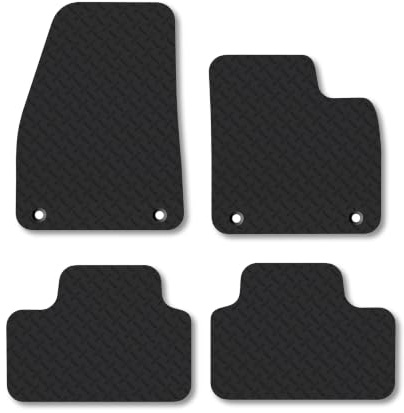 Volvo XC40 (2017+) [Manual] 5mm Rubber Car Mats | Heavy Duty Rubber Tailored Fit Floor Mats Full Coverage Durable Waterproof Accessories Easy Clean Anti Slip Made in the UK