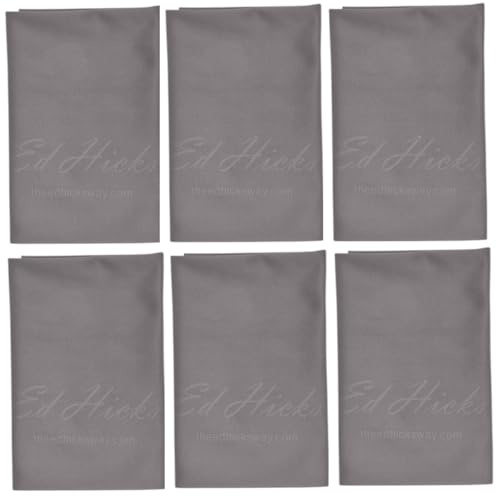 Ed Hicks 6 extra große Premium-Mikrofaser-TV-Bildschirm-Reinigungstücher – 30 cm x 30 cm – für OLED-TV-Bildschirme, Auto-Bildschirme, Tablets, Laptops, Computer usw. – doppelseitige Reinigung