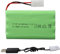 9,6V 2400mAh NiMH Batterie, Prise KET-2P Rechargeable avec Câble de Charge KET Compatible avec Les Voitures Jouets Télécommandées/RC, Les Buggys, Les Bateaux, Les Hélicoptères