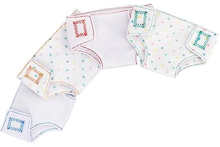 Yardwe 4 Stück Puppenkleidung Zubehör für Babypuppen wiedergeborene Puppenwindeln mehrere puppenzubehör Puppen windel Puppenwindel-Packung Babypuppenwindeln Windeln für Puppen Stoff