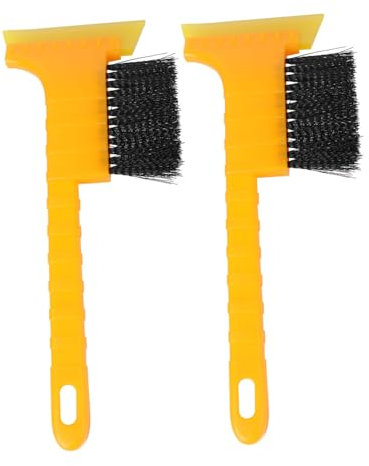 Alipis 2stücke Eisschaber Auto Schneebürste Windschutzscheibe Reinigungsset Winter Zubehör Abs Kunststoff Schneeentfernung Schaufel Pinsel