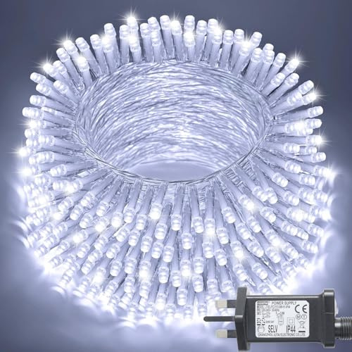 JMEXSUSS 200 LED String Lights Indoor Outdoor,White | 66Ft Christmas Lights Waterproof , Connectable Fairy Lights Plug in for Christmas Tree,Bedroom,Wedding Decor
