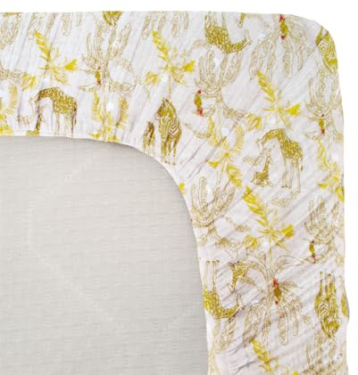 DOMIVA Jersey Fitted Sheet with Honey Moon Print 70 x 140 cm