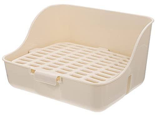 Warmhm Bac à Toilettes pour Lapin Toilettes Apprentissage Bac à Litière pour Animaux De Compagnie