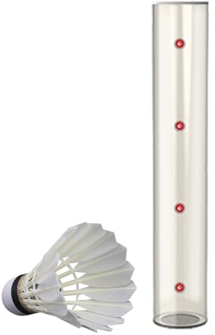 Tubo per palloni da badminton, tubo da badminton, tubo magnetico per riporre volani, contenitore per palloni da badminton, adatto ai principianti, per parchi, palestre, cortili e da badminton