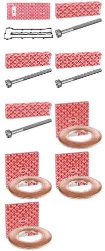 Elring Ventildeckeldichtung Schraube Dichtung Düsenhalter | 429.310 + 172930 + 924.867 für OM651 Cdi