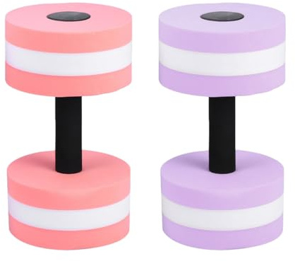 MERRYHAPY Haltères Aquatiques Flottants en EVA Lot de 2 pour Piscine | Extrémités Rondes, pour Spa et Séance de Natation, Travail des Bras, des Épaules, des Biceps Jambes