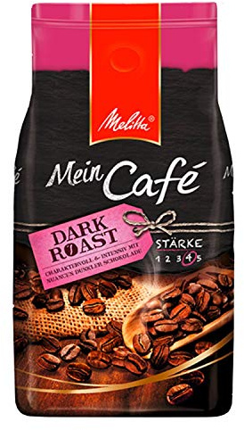 Melitta Mein Café DARK Roast, Kaffeebohnen, 8x 1000g (8000g) - Kaffee mit feiner fruchtiger Note!