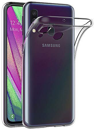 AICEK Hülle Compatible für Samsung Galaxy A40 Transparent Silikon Schutzhülle für Samsung A40 Case Clear Durchsichtige TPU Bumper Galaxy A40 Handyhülle (5,9 Zoll)