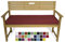 Rollmayer Bankkissen Bankauflage Sitzkissen Bankpolster Auflage für Bänke in Haus und Garten Kollektion Vivid, 1 Stück (Weinrot 13, 140x50x8cm)