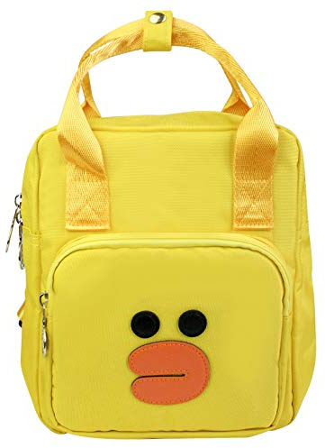 Emartbuy Kinder Rucksack Süß Karikatur Tier Kindergarten Schulranzen Vorschulrucksack Reisetasche - Ente Gelb