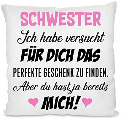 Herzbotschaft Kissen mit Motiv - Ich Habe versucht für Dich das perfekte...