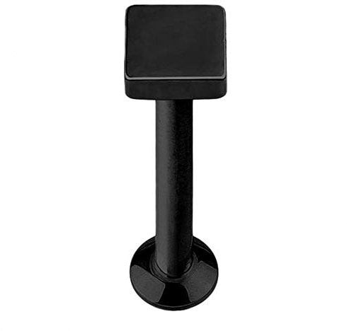 Piercingfaktor Piercing Tragus Helix Ohr Cartilage Stab Labret Stecker Madonna Monroe Lippenpiercing Lippe Knorpel Viereck Quadrat 8mm Schwarz