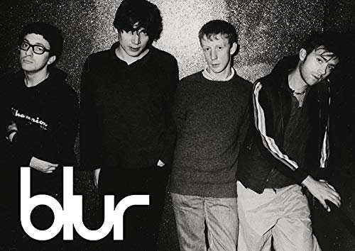 Blur biritische Rockband 90er schwarzweiß Poster #5 Damon Albarn Kunstdruck Plakat A3 420 x 297mm