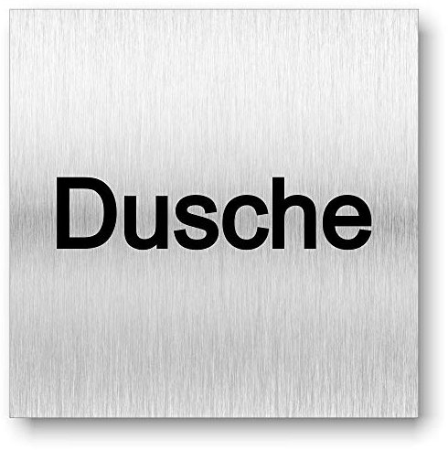 Türschild Dusche UV Druck 12 x 12cm - 3mm Aluverbund - Made in Germany - Art.Nr. 2115