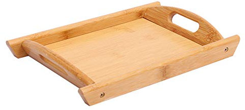RENSHENKTO 1pc Snack Hotel Té Cocina Bandeja de servir Bandeja de Alimentos Quemados Bandeja de Servir Bandeja de Madera Durable Decorativa Bandeja