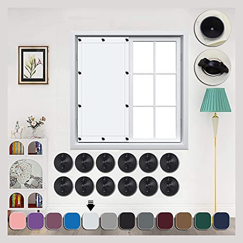 Dachfenster Sonnenschutz saugnapf 52x118cm Anti UV, Wärmedämmung, Rollos für Fenster ohne Bohren Hitzeschutzrollo für Windows Velux Roto Solarschutz Wärmereduzierung