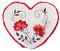 NICI 47483 Kuschelkissen Love Hase 25x22 cm – Flauschiges Kuscheltierkissen in Herzform für Mädchen, Jungen & Babys – Herzförmiges Stoffkissen, beige/rot, 43 x 25 cm