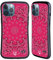 Head Case Designs Rosa Classico Paisley Bandana Classica Custodia Cover Ibrida Compatibile con Apple iPhone 13 PRO Max