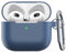 Keybudz Elevate Schutzhülle mit Karabiner für Apple AirPods 3, Etui Hülle, Kopfhörer Ohrhörer Zubehör Ladecase, blau
