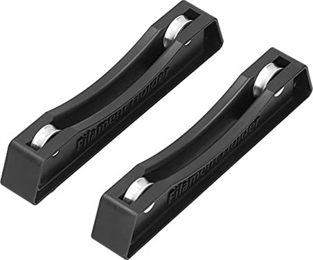 Miskall 2-teiliger Filamentspulenhalter, Fester Sitz für FDM3D-Drucker, ABS-PLA-Materialien, Ablagen, Rack-Fach, schwarz