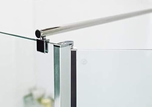 Support Bar for Wet Room Glass Panels - Round