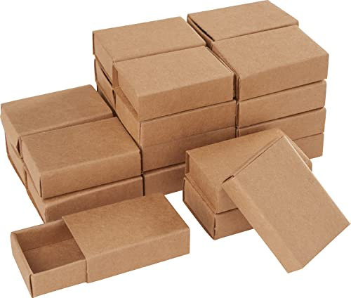 VBS 24er-Pack Streichholzschachteln blanko Kraftpapier 5,4x3,6x1,5cm Adventskalender Streichhölzerpackung Pappschachtel