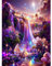 DAERLE Diamond Painting Erwachsene Wonderland 5D Diamant Painting Bilder Erwachsene Diamond Painting DIY Diamond Painting Bilder Kinder Diamant Malerei Set 30x40cm für Wanddekorationn Wasserfall