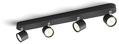 Signify Philips Star Spot 4 FLG. schwarz 2000lm