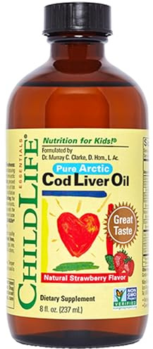ChildLife Essentials, Cod Liver Oil (Lebertran), 237ml, 1175mg Fischöle je Dosis, Geschmacksneutral, Glutenfrei, Sojafrei, GMO frei