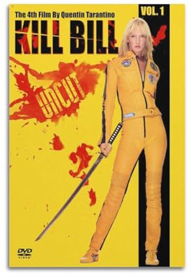 VZRSQZK Kill Bill Filmposter, dekoratives Gemälde, Leinwand-Wandposter und Kunstdruck, modernes Familienschlafzimmer-Dekor-Poster, 20 x 30 cm