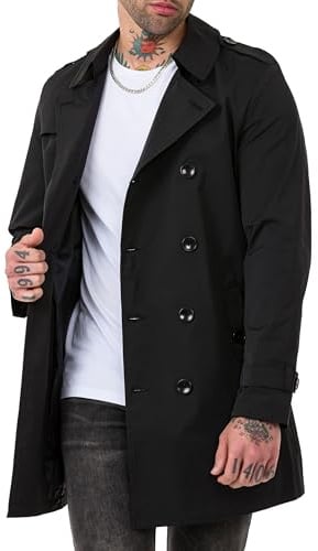 Redbridge Mantel Trenchcoat doppelreihig Jacke Übergangsjacke gefüttert