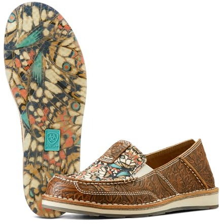 Ariat Damen Cruiser Slipper, Mariposa/Brown Floral Emboss, 37 EU