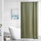 Furlinic, Piccola tenda da doccia antimuffa, colore verde salvia, in poliestere impermeabile, lavabile in lavatrice, con 6 ganci, 90 x 180 cm