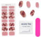 Set di 16 adesivi per unghie in gel semi-indurito, adesivi per unghie, per lampada UV, design 3D per smalto per unghie, adesivi per nail art in gel alla moda （Gel UV）