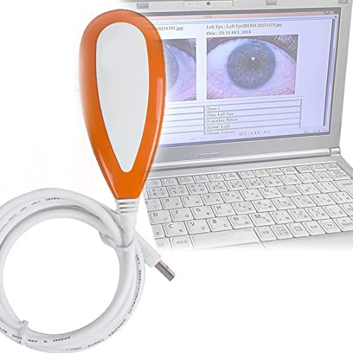 GYQSSD Tragbarer 5,0-MP-Iris-Detektor, Augen-Iridologie-Kamera, USB2.0-Iriskop-Computer-Iris-Analyse-Kamera mit hoher Auflösung von 2560 x 1920, 30-Fach-Iris-Linse