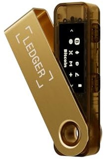 Ledger Nano S Plus-Hardware-Wallet (Gold) – zum Schutz von Kryptos, NFTs und Token (Nur für Desktop und Android)