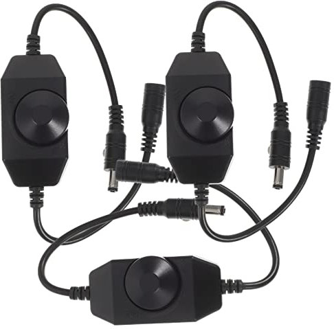 KONTONTY 3-teiliger Dimmer Für Einfarbige Led-lichtstreifen Lichterketten-controller Helligkeitsregler Für Küche Und Wohnzimmer