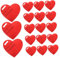 ERINGOGO 20St Rosen-Geschenkpapier Miniaturdekoration herzförmige Schlüsselanhänger kleine Figuren D. für ihn party dekoration Valentinstag Herz glitzernde herzförmige Aufnäher rot