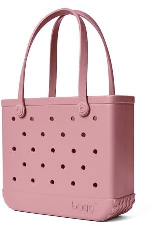 BOGG BAG Medium Tote – 15” x 12.5” x 5” – Durable, Washable, Tip-proof – Beach, Pool, Boat, Work, Sports (Blushing)