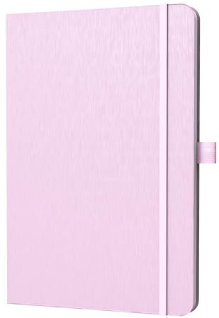 ONAVIA A5 Liniert Notizbuch, Notebook Hardcover, 80 Blätter (160 Seiten) 80 g/m², 7mm Linienabstand für zu Hause, Schule und Arbeit (Rosa)