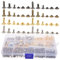 Holibanna 1Juego Kit de Remaches de Cuero Incluye Herramientas de Reparación Manualidades de Bricolaje Ropa Zapatos y Bolsas