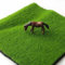 Getdoublerich Kunstrasen, 1 x 1 m, für Garten, Outdoor, grüner Rasen, Flor, dick, natürlich aussehend, grüner Rasen, Kunstrasen, Rolle für Terrasse, Garten, Rasen (1 x 1 m)